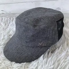 美品 Millet ミレー ワークキャップ グレー メッシュ 帽子 4246 2のサムネイル
