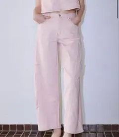 lawgy / tuck button accent color pants | Mercari