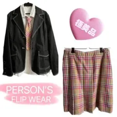 ⭐︎限定セール⭐︎極美品！ パーソンズ 冠婚葬祭　女の子 4点セット チェック柄