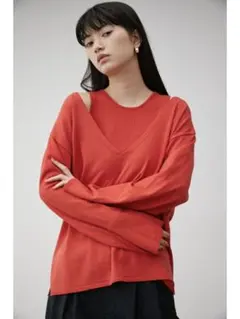 AZUL BY MOUSSY アズールバイマウジー トップス ニット オレンジ