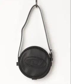 DIESEL ショルダーバッグ Dロゴエンボス ディーゼル ブラック サークル
