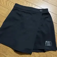 美品❗️スペースオペラ　黒ラップスカートズボン　160㎝