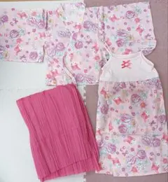 美品　浴衣　女の子　100㎝　セパレート　マイメロ　マイメロディー　サンリオのサムネイル