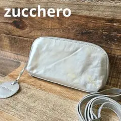 zucchero（ズッケロ）カウレザーウォレットショルダーバッグ シルバー②のサムネイル