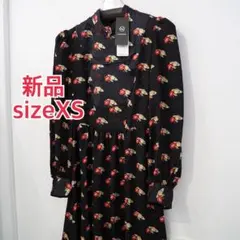 新品 ジーユー アンダーカバー オーヴ リップ プリント ワンピース ブラック