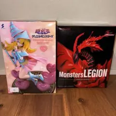 (即購入可)遊戯王　ドラゴン+プラックマジシャンガール　 フィギュアセット