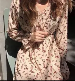 花柄ラップドレス Mサイズ