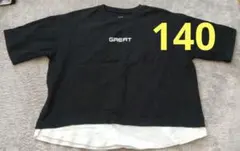 コットン ブラック Tシャツ サイズ140のサムネイル
