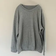 ユニクロ　長袖 クルーネック スウェット グレー　XL 秋冬