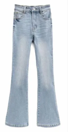 ハイウエストフレアデニムパンツ［Cu498］