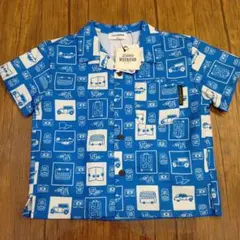 【新品】Little Weekend 半袖シャツ 100cm 車 クルマ柄