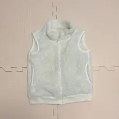ホワイト フリース ベスト 110