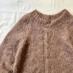 ニット 茶系