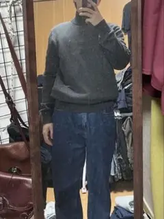 トミーヒルフィガー　tommy hilfiger ハーフジップ　セーター　着画