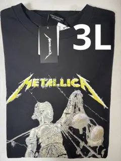 【新品希少】Metallica メタリカ シャツ 3L メタルジャスティス　薄黒