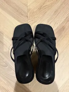 Melt the lady メルトザレディ tie wrap mule ブラック - メルカリ