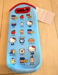 新品未使用　ハローキティ 水筒カバー 水色　ブルー　サンリオ