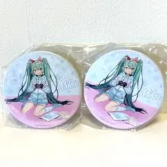 初音ミク 缶バッジ 2個セット　バーチャルくじ しゅがお