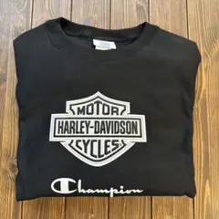 Champion Harley-Davidson スウェット 黒 Lのサムネイル