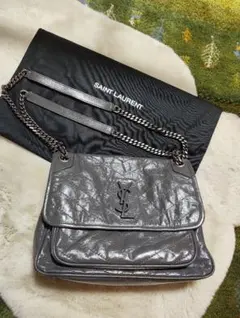 SAINT LAURENT NIKI シアリング アイボリー ショルダーバッグ - メルカリ