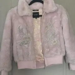 RONI ピンク ファー ジャケット　子供服　上着　あったかい　もこもこ