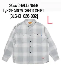 26ss CHALLENGER L/S SHADOW CHECK SHIRT