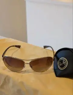 Ray-Ban レイバン RB3386 サングラス ゴールド×鼈甲柄 ケース付き