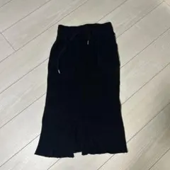 INGNI 黒リブ編みタイトスカート
