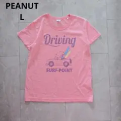 PEANUTS スヌーピー 半袖 tシャツ ピンク L　サーフィン　海のサムネイル