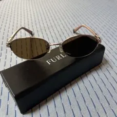 FURLA ブラウン サングラス　専用ケース付き