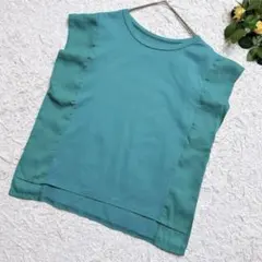 any SiS エニィスィス フレンチスリーブ カットソー ターコイズ 2