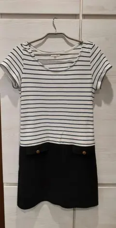 Ropepicnic※ロペピクニック※チュニックワンピ※ボーダー※金ボタン※