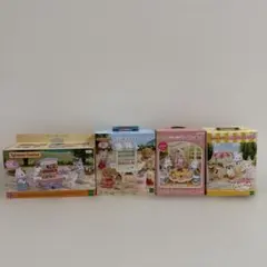 シルバニアファミリー　キャンディーカート他 4つセット