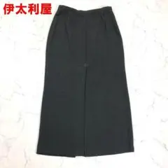 A6113 伊太利屋 ロングスカート タイト スリット モスグリーン 11