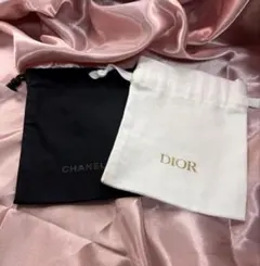 CHANEL beauty DIOR beauty 巾着2枚セットのサムネイル