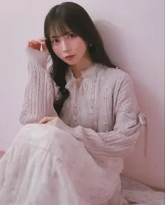 【新品タグ付き】evelyn UVリボンボレロ ピンクのサムネイル