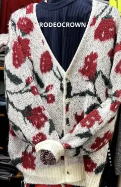 [RODEOCROWN]ワイドニットカーディガン