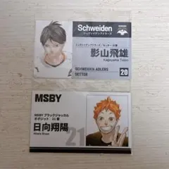 ハイキュー‼︎ ファンパーク　名刺カードコレクション　日向　影山　2点セット