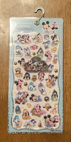 正規品ディズニーベビーミッキー アンド フレンズプチドロップ ステッカー