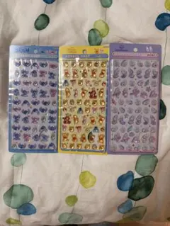 ディズニー　ボンボンドロップシール　ミニ 3枚セット売り