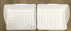 トイレ うさぎ ペット 小動物 (ホワイト)/新品/2個セットのサムネイル