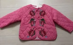ZARA 花柄刺繍入りキルティングジャケット 92㎝