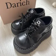 ダーリッチ 厚底黒ローファー xs - メルカリ