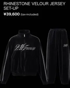 24karats RHINESTONE VELOUR JERSEY SET-UP