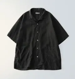 nest Robe CONFECTリネン半袖カバーシャツ3黒のサムネイル