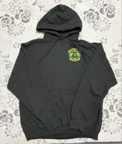 US古着 スウェットパーカー　スターウォーズ　ダースベーダープリント入り　L 黒