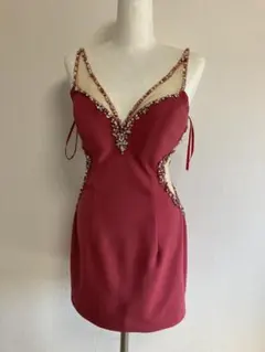 IRMA イルマ　ビジュー　レース　サイドシアー　ミニキャバドレス