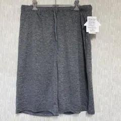 新品 5L 大きいサイズ グレー ハーフパンツ ウエストゴム レディース