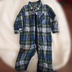 ポロ ラルフローレン チェック柄ロンパース 80