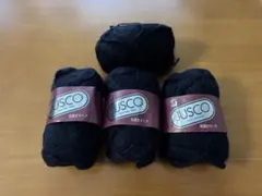毛糸 毛混太モヘア 3玉＋使いかけ　JUSCO